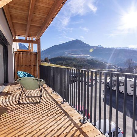 Au Calme Des Sommets - Vue Montagne Apartment Embrun Ngoại thất bức ảnh